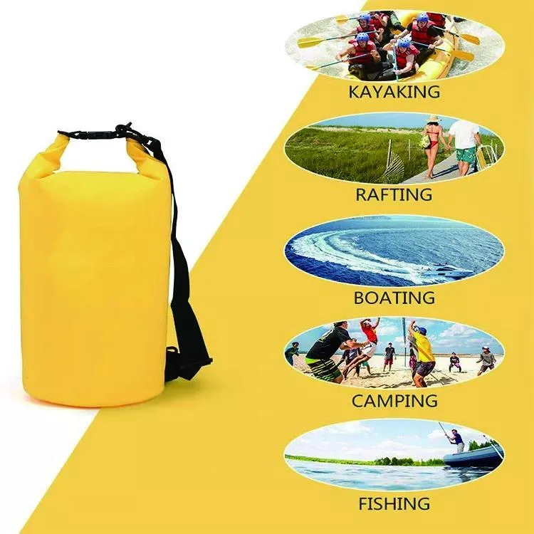 Whole Sales 2L 3L 5L 10L 15L 20L 25L 30L PVC Ocean Park Beach Camping Hiking Dry Bag Under The Water Waterproof Bag